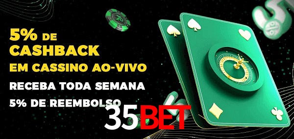 Promoções do cassino ao Vivo 35BET